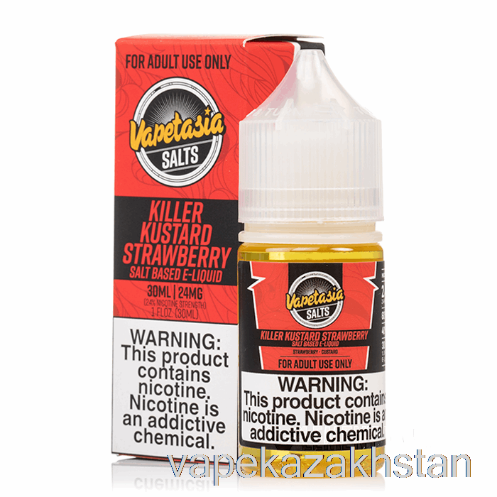 Vape Disposable Killer Kustard STRAWBERRY - Vapetasia Salts - 30mL 12mg